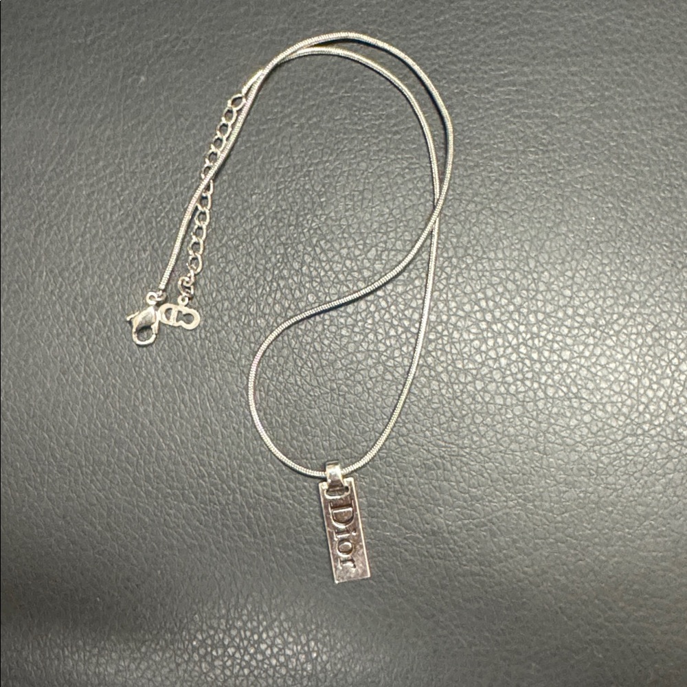 Dior Silver Pendant Necklace